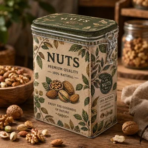 Moisture Resistant Lightweight Durable Food Grade Airtight Metal Tin Box Candy Storage Container OEM ODM