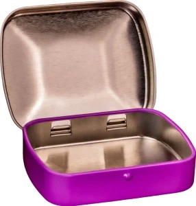 Multi Color Portable Tinplate Metal Box with Handle Sugar Free Mint Packaging