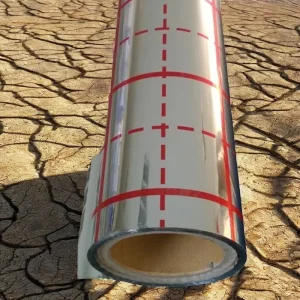 Multi-Layer Aluminized Silver Metal Foil 1600mm Width Roll Moisture and Thermal Resistant
