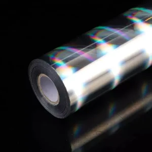 Multi-Size and Color Hot Stamping Holographic Foil Aluminum Silver Metallized PET Film