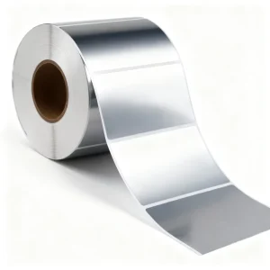 Multi-Surface Silvery Paper Adhesive Sticker for Printers and Plastic/Metal, N-ST6 Model, Packaging Use
