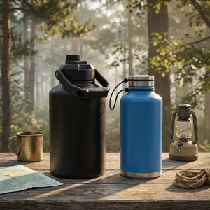 Multi Use Stainless Steel Insulated Water Jug with Handle for Travel