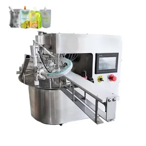 Multi functional Automatic Stand up Pouch Capping Machine for Beverage Food Daily Chemical Products Oil Honey Compatibility