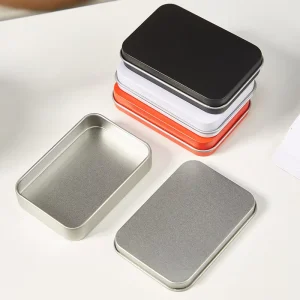 Multiple Size Rectangle Metal Box Custom Sealing Mini Candy Gift Tin Box with Open Lid