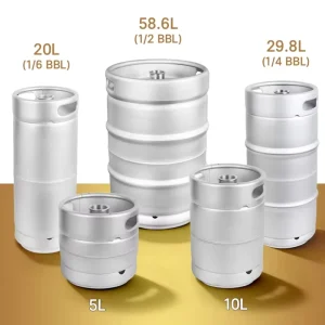 NSF Certified 304 Stainless Steel Commercial Beer Keg 20L 30L 50L 60L with Sankey D G A S Connections