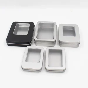 Nail Art and Jewelry Display Tin Box for Electronic Products with Custom Logo and UV Coating