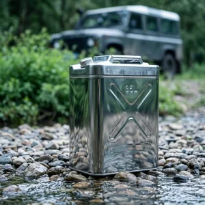 New Arrival Commonly Used 304 0.8MM Stainless Steel Metal Portable Fuel Gasoline Jerry Can