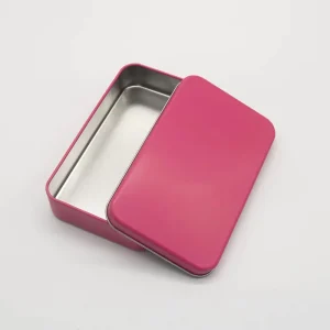 New Arrival High Quality Rectangular Tin Cans Square Empty Container Metal Box Tin Box for Jewelry Storage Tinplate Metal