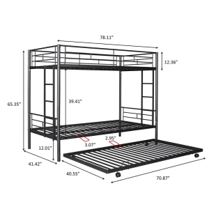 New Design Double Queen Size Good Quality Heavy Duty Steel Metal Loft Bed Adult Wood Bunk Bed