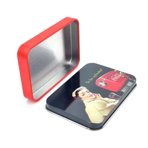 New Design Fashion Decorative Gift Custom Metal Rectangle Tin Box Custom Color and Logo Metal Tin Case Packaging