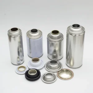 New Design Silver Aerosol Can Top Bottom 45 52 65mm Diameter Tinplate Metal Can Non Spill Trigger Sprayer Chemical Use