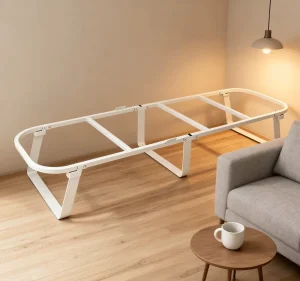New Design Space Saving Home Furniture Metal Bed Metal Bedroom Folding Single Bed Frame