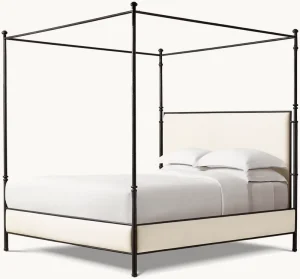 New Design wood Strong Support Metal Frame Bedroom Vintage Eourpean Style King Queen Bed