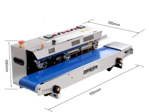 New Electric Automatic Stainless Steel Continuous Film Band Sealer Endless Plastic Bag Sealing Machine for Beverage Chemical