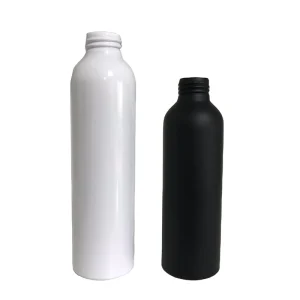 New White Aluminum Metal Eco Friendly Bottle with Pump Sprayer Industrial Use for Personal Care for Soda & Other Beverages