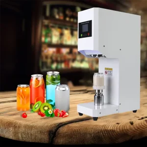 Newest Electric Semi Automatic Soda Can & Bottle Sealing Machine with Heat Sealing for Bubble Tea