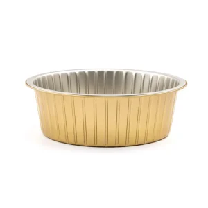 No standard 2 Piece Can Special Gold Foil Tin Foil Box for Prefabricated Dishes Food Grade Aluminium Foil Container