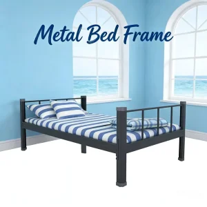 Noise Free Boltless Single Metal Bed Quiet Stable Sleep Solution
