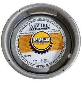 Non-Adhesive Keg Collars 6.5″ 7″ Custom-Printed Full Color for Brewing Brand Showcase