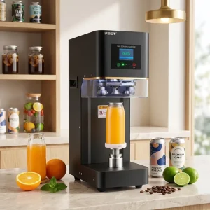 Non-Rotating Can Sealing Machine for PET Drink Cans, Bubble Tea, Coffee, and Beer