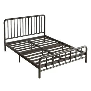 Nordic Modern Wrought Iron Bed Economical and Simple Metal Single or Double Bed