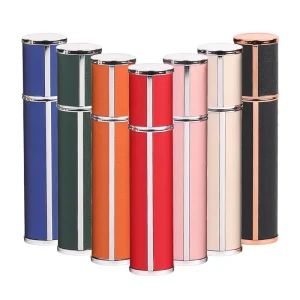 ODM OEM Factory Mini Leather Refillable Perfume Spray Atomizer for Ladies