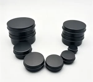 ODM Round Aluminum Metal Jar With Inner Seal Liner Matte Surface Recyclable Can for Cream Scrub Cosmetic Packaging
