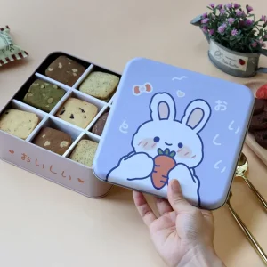 OEM Custom Tin Plate Round Cookie Tins with Lid for Butter Cookies Cake Biscuit Candy Milk Chewing Gum
