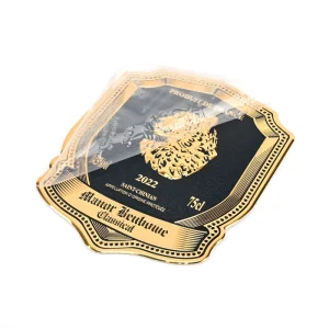 OEM Factory Custom Logo Aluminum Nameplate 3D Embossed Stamping Metal Label with 3M Adhesive for Home Appliances Furniture