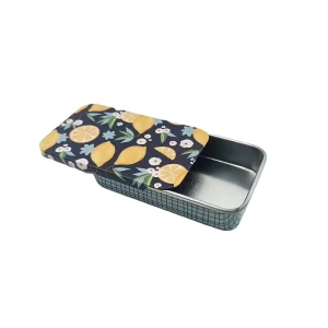 OEM Factory Direct Tinplate Rectangular Sliding Box for Craft Storage