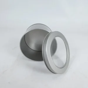 OEM Factory Price Plain Silver Metal Can Visible Window Lid Luxury Candy Tin Case for Chocolate Festive Gift Treat