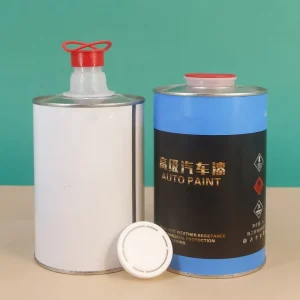 OEM Factory Price Round Empty Metal Tin Can 1L Oil Tin Cans for Motor Engine Oil Car Quick acting Oil Tin Cans Package