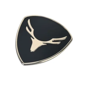 OEM Gilded Soft Emblem Textured Embossed 3D Soft Metallic Label with Custom Shapes for High End Apparel Textile Industry Chain