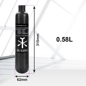OEM High Pressure 0.58L 580cc 300bar 4500psi 30mpa Paintball Snorkeling PCP Carbon Fiber Gas Cylinder Air Tank