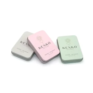 OEM Large Flip Tin Box Child Resistant Hinged Rectangular Metal Container for Gummies Recyclable with Window for Food Packaging