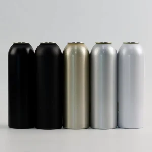 OEM ODM 100ml Aluminum Aerosol Can Black Sliver White Empty Can for Spray Aerosol Metal Bottles