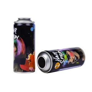 OEM/ODM 52mm Diameter Round Tinplate Aerosol Cans for Hair Spray
