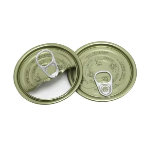 OEM ODM Custom Print 300# Factory Customized EOE Food Lacquer Tin Can Tinplate Easy Open End