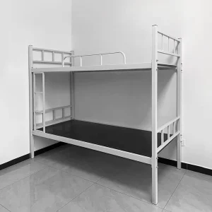 OEM ODM Modern Design Metal Heavy Duty Double Deckers Iron Bunk Bed Frame Queen Twin Loft for Kids Adults for School Use Steel