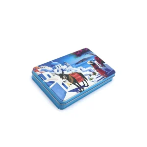 OEM ODM Small Rectangle Tin Box for Playing Card Packing Cigarette Gift Packaging Tin Can Metal Box Tin Case