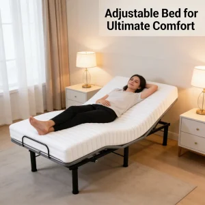 OEM ODM Smart Home Reclining Adjustable Bed Base German Okin Motor Eco Friendly Iron Modern Design Customizable Hotel Projects