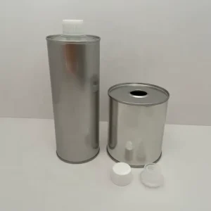 OEM Round Metal Tin Cans Tinplate Cans with Plastic Screw Lid 500ml 1L for Food Cooking Olive Oil