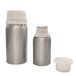 OEM Supplier 50ML 100ML 120ML 200ML Aluminum Fragrance Oil Bottles Aroma Essential Oil Aluminum Bottles Silver Metal Perfume Bottle