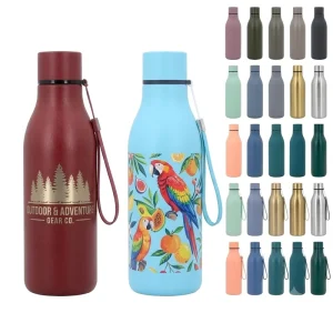 Odor Free Medical Grade 550ml Stainless Steel Water Bottle with Leakproof Design Lid for Outdoor Fitness