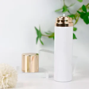Off set Printing 100ml and 150ml Matte Black Aerosol Aluminium Perfume Bottles Metal Base Cosmetic Aluminum Cans