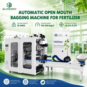 Open-Mouth Flour Filling and Sewing Machine for 10kg 25kg 50kg Woven Bags, Powder Packing Line