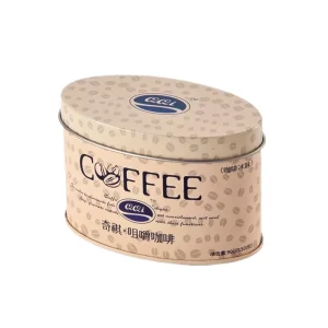 Oval Metal Tin Can for Coffee Tea Chocolate Tin Box Packaging Food Grade Metal Boxes