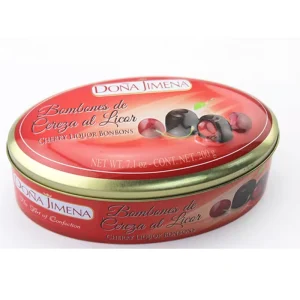 Oval Custom-Printed Metal Canister for Chocolate or Sweets