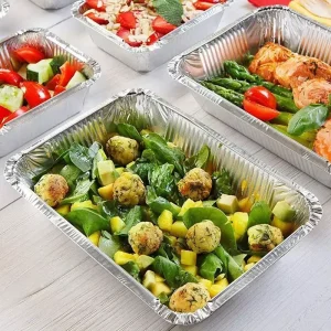 Oven-Safe Aluminum Foil Food Tray for Takeaway