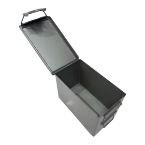 PA108 50.Cal Metal Ammo Box Waterproof Steel Storage Box for Bullets&Small Tools OD Green Powder Coated Custom Logos